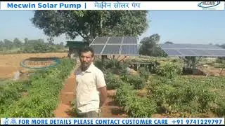 Mecwin Solar 5hp surface pump installed in chttisgarh