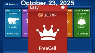 Microsoft Solitaire Collection October 23, 2025 FreeCell *  -  Daily challenge