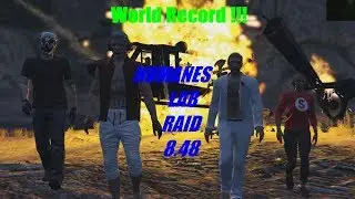 GTA V online Humanes Lab Raid 8.48(8.56R*) former world record