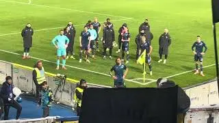 Lecce LAZIO saluto Settore Ospiti Lazio