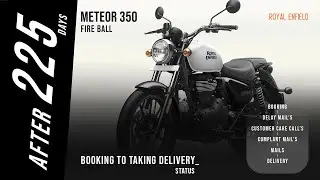 Royal Enfield Meteor 350 Fire ball Custom White Colour || Delivery Status ||