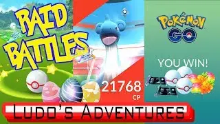 LAPRAS RAID BOSS BATTLE - POKEMON GO GYM RAID