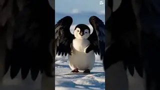 penguin turn in to flying penguin ai video #shorts #ai #animation #trending #viralvideo #memesongs