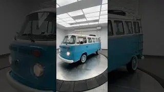1976 VW Type 2 Bay Window Kombi Bus - Fully Restored in Bahama Blue & Ivory White