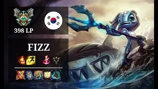 Fizz Mid vs Cassiopeia - 아무도날모를걸 - KR Grandmaster (398 LP) Patch 10.20