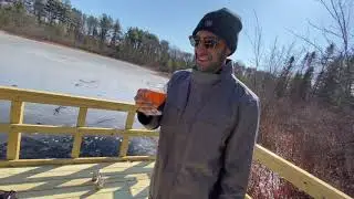Another hike Ward Reservation Andover Ma. Spicket River Brewing  & Aeronaut Brewing beer!