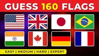 Guess the Flag (160 Countries) | World Flags Quiz
