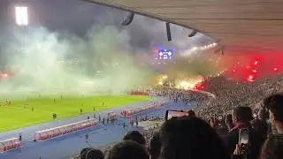 Raja fans during Casablanca Derby Wydad 0-0 Raja on 29 October 2025