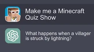 I challenged ChatGPT to make an Extreme Minecraft Quiz Show | Walden's World