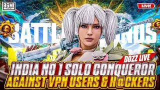 🔥India's No.1 Solo Conqueror Live Rank Push | BGMI 4.2 Update Live Rank-Push Tips & Strategy ✅