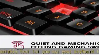 NPET K10 Wired Gaming Keyboard, LED Backlit, Spill-Resistant Design, Multimedia Keys, Quiet Silent
