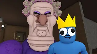 UCIEKAM RAINBOW FRIENDS PRZED STRASZNĄ BABCIĄ w ROBLOX! (GRUMPY GRAN)
