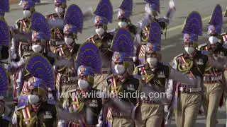 CRPF contingent parades at Republic day 2021 || Indian armed forces parade on National Day