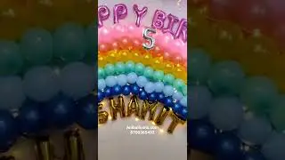 Rainbow Theme Decoration | Kids Birthday Theme Party Surprise#decoration