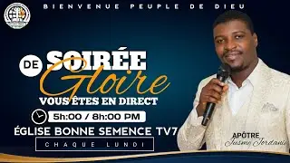 🔴ENDIRECT: SOIR&Eacute;E DE GLOIRE LUNDI 12 JANVIER 2026/ &Eacute;GLISE BONNE SEMENCE DE THOMONDE / AP&Ocirc;TRE JUSME