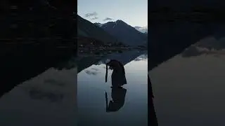 Maghrib by the Mirror Lake #Maghrib #Namaz #Salah #Lake #Mountains #Nature #Calm #Cinematic #prayer