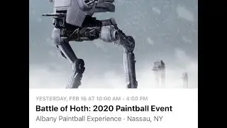 ALBANY PAINTBALL EXPERIENCE - BATTLE OF THE HOTH 2020