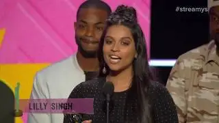 Lilly Singh Wins First Person Award! - Streamys 2017