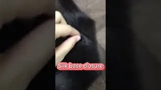 Silk Base Closure Fake Scalp Closure Human Hair