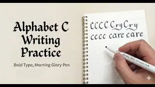 Letter 'C' Writing Practice (Bold Type)