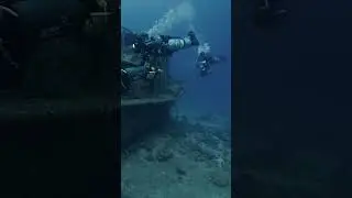 Wreck diving.#scubadivingadventures #undersea #wrecking#dpv #carbonscooter