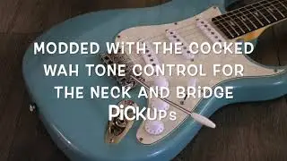 Upgraded Paul Reed Smith PRS SE Silver Sky Cocked Wah Mod