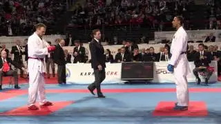 Qualification Kumite +84kg - GER vs SLO - 2015 European Karate Championships
