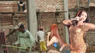 ASMR Suara Aktivitas Kuli Bangunan + Dangdut lawas