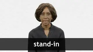 How to pronounce STAND-IN in American English