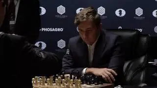 Game 1: Opening Moves of  the match Carlsen - Karjakin
