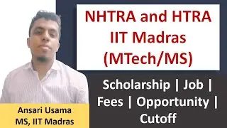NHTRA and HTRA IIT Madras | Post Gate Guidance | Gate 2021