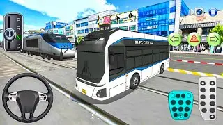 New Hyundai EV bus Racing Gas Station Funny Driver - 3D Driving Class Simulation - Android Gameplay