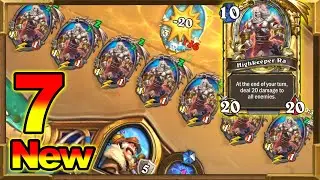 7 Highkeeper Ra In ONE Turn | 140 Damage OTK | 70 Mana Combo | Scholomance Academy | Hearthstone