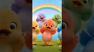Five Colorful Ducks Quack Quack Song 🦆🌈#shorts #shortvideo #aishorts