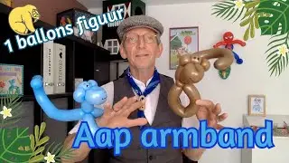 Armband aapje – 88ste ballonworkshop Haagse ballonnenboer | balloon animals