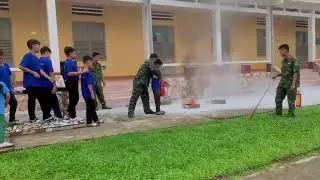 Summer Boot Camp: Students Learn Firefighting Skills and Military Discipline