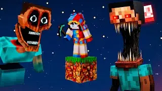 Sobreviv&iacute; en un ONE BLOCK con DWELLERS en Minecraft! 💀
