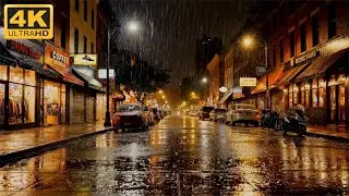 Deep Sleep Rain Sounds 🌧️ Relaxing City Rain Ambience for Peaceful Night Sleep