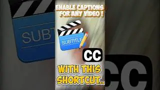 How to Turn On Auto Captions for English Video on PC 🤯✅ #tech #techtips #captions