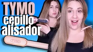 Probando el CEPILLO ALISADOR ELECTRICO PARA EL CABELLO | TYMO RING PINK | Review en espa&ntilde;ol