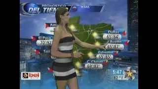 ERIKA EDMA Pronostico del tiempo en Teldiario.