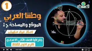 درس الوطن العربي الموقع والمساحة ج1 - الدرس الاول - الصف الثاني الاعدادي