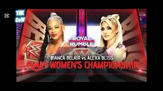 Wwe Royal rumble 2023 official Match card but With rumble by Zayde Wolf