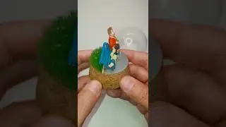 История одной скамейки🌼#diorama #diy #micro #miniature #scalemodel #dollhouse #love #storyofonebench