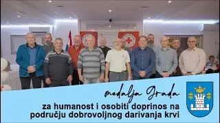 Dobrovoljni darivatelji krvi, dobitnici medalje Grada Koprivnice 2025.