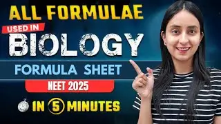 All NEET Biology Formula in 5 mins | Biology Formula Sheet #neet #neet2025 #update