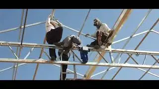 how to install greenhouse inner shading net system