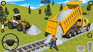 Transporting Heavy Excavator Road Construction - City Road Construction Game - Android GamePlay 