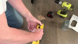 Installing a floor outlet