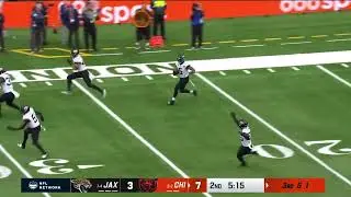 Caleb Williams Throws Interception to Andre Cisco | Jaguars vs Bears